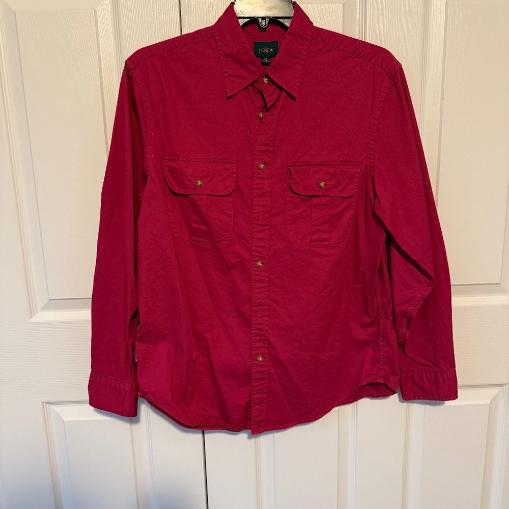 J Crew Oarsman Heritage Twill Two-pocket Workshirt Medium